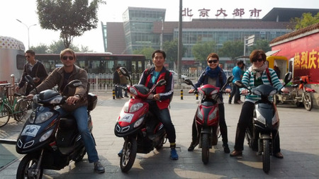 Scooter eléctricos en Beijing, China