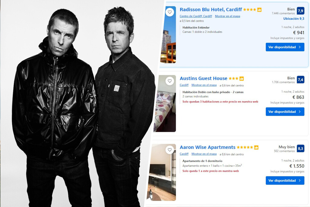 El regreso de Oasis tiene un ganador y no son los Gallagher ni sus fans: los hoteles que ya están disparando los precios