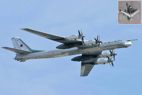 Partido por la mitad desde el espacio: las imágenes de satélite confirman que un ataque con drones a 800 km ha destruido un bombardero ruso Tu-95 insustituible 
