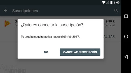 Cancelar Suscripción