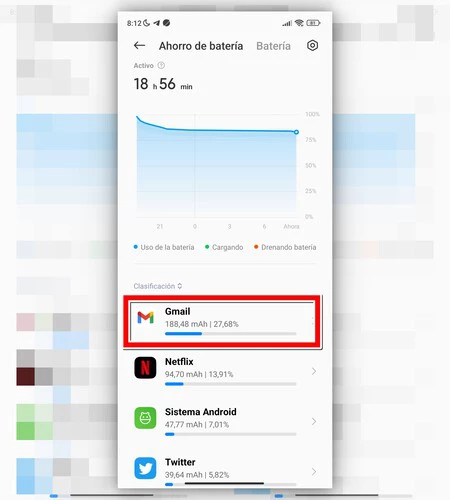 「Gmail」アプリ、未使用でも消費量トップに