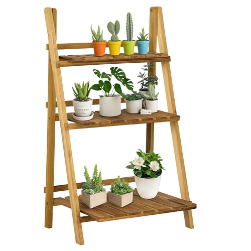 Outsunny Soporte para Plantas de Madera 