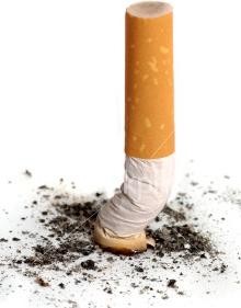 La basura de los cigarrillos