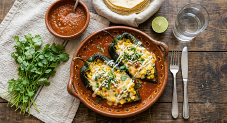 Cómo preparar chiles poblanos rellenos de queso y elotitos de lata: receta con pocos ingredientes y que queda súper cremosa
