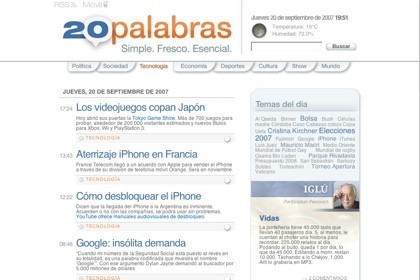 20palabras, periodismo distribuido en internet