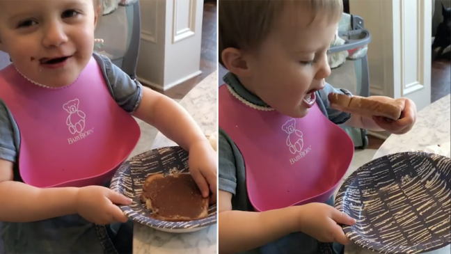 Cuando las críticas se van al extremo: le da Nutella a su hija de dos años y le acusan de abuso infantil
