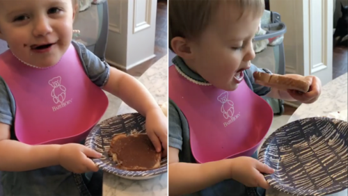 Cuando las críticas se van al extremo: le da Nutella a su hija de dos años y le acusan de abuso infantil