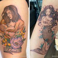 Tatuajes para honrar la lactancia: 43 ideas preciosas para inspirarte