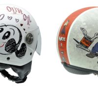 Nuevas gráficas de Popeye y Olivia Oyl para los cascos NZI 