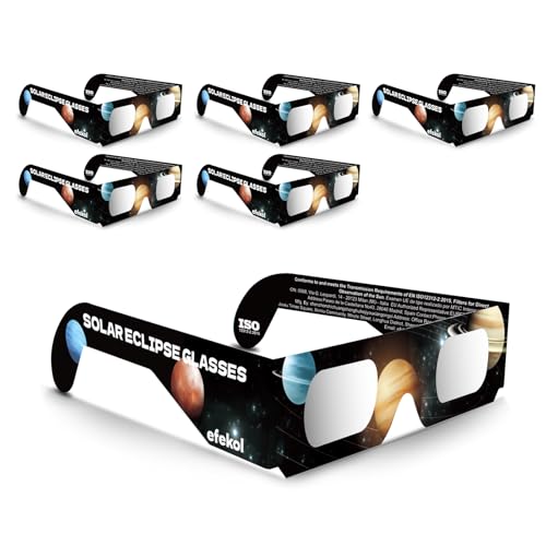 efekol Gafas Eclipse Solar Homologadas (6 Pack) 