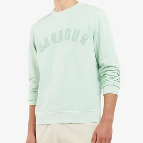 Barbour Jersey de hombre de felpa con bordado
