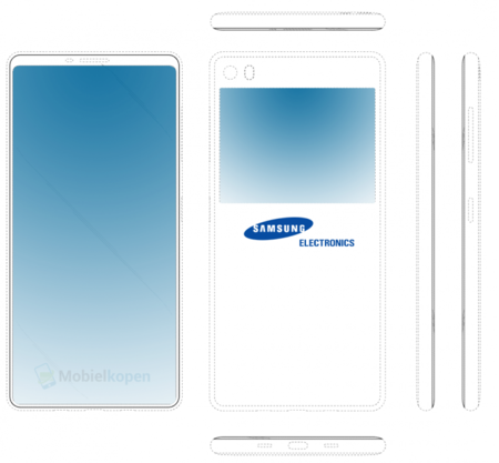 Samsung tiene una nueva solución para que la cámara frontal deje de estorbar: quitarla y poner una pantalla trasera
