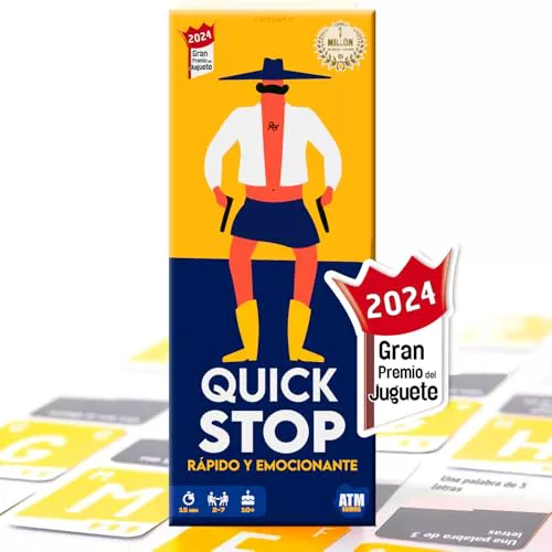 QuickStop - Juegos de Mesa para Familia y Amigos - Dinámico y Divertido - De 2 a 7 Jugadores - Gran Premio del Juguete 2024 - Regalo Navidad