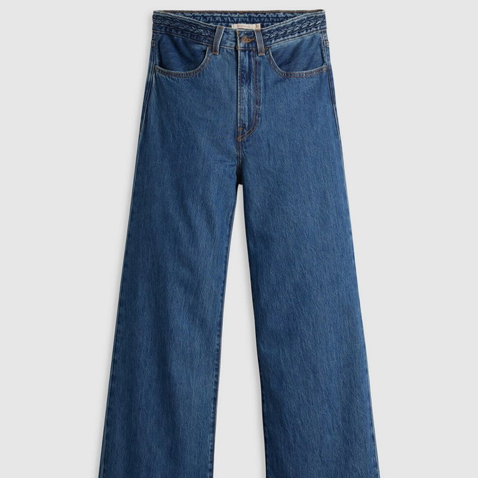 Vaquero recto de mujer Ribcage Wide Leg Braided


