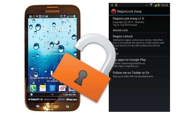 RegionLock Away Galaxy Note 3
