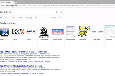 Google ahora recomienda webs de torrents en las búsquedas