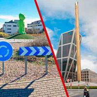 Madrid tiene tantas rotondas que las hay hasta con un cementerio dentro. Las glorietas son su símbolo de "a ver quien la tiene más grande"