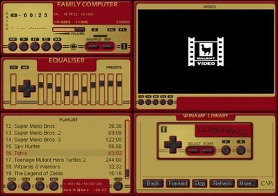 Winamp: captura de skin tipo NES