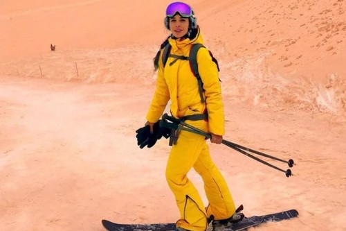 Nieve de color naranja, el curioso fenómeno que ha sorprendido a esquiadores de media Europa