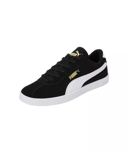 PUMA Club II, Sneaker Unisex Adulto, Black White Gold, 42 EU