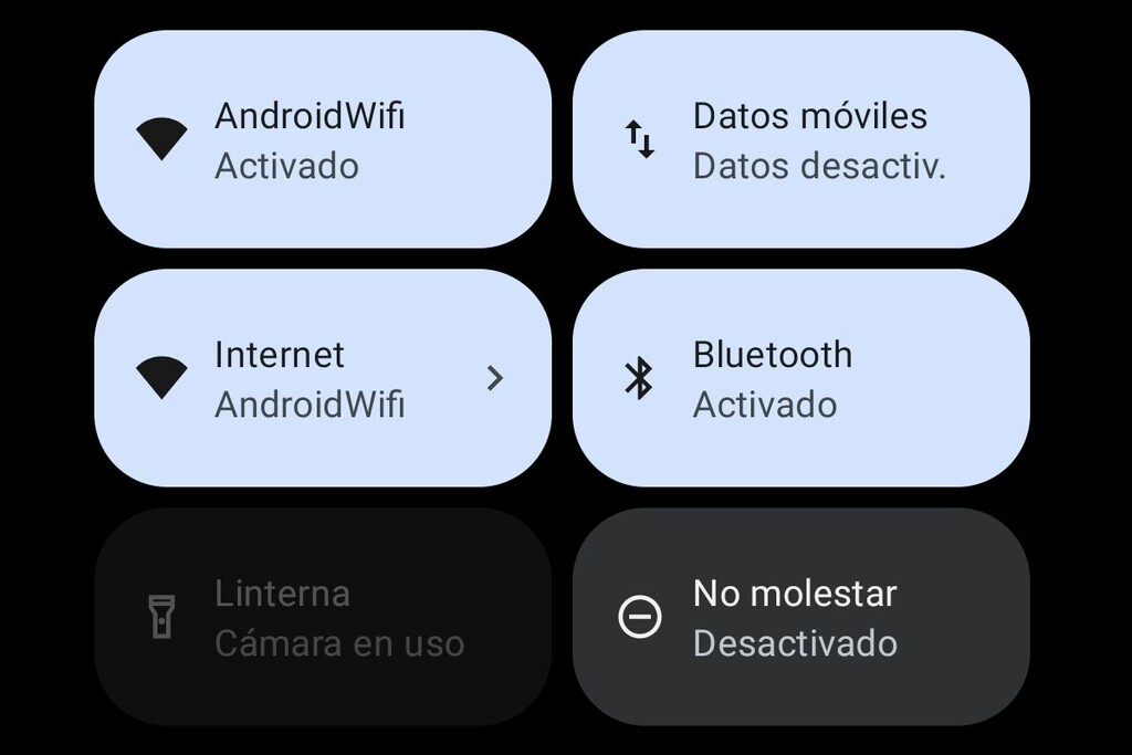 Cómo volver a tener los ajustes rápidos de Wi-Fi y Datos móviles en Android 12
