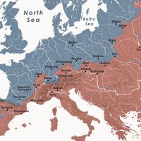 A fronteira invisível que divide a Europa: o mapa que reparte o continente em dois por meio de suas duas grandes bacias hidrográficas 