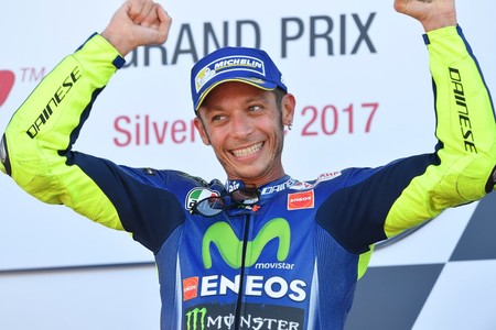 Valentino Rossi: "No estoy en Aragón por el campeonato, está en manos de los tres primeros"