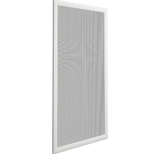 Mosquitera corredera mini aluminio blanco ventana tela fibra de vidrio 70x130
