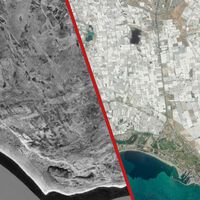 Las imágenes por satélite que revelan la brutal transformación de Almería en 70 años: de campos a un inmenso 'mar de plástico'