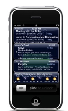 IntelliScreen, información en la pantalla de desbloqueo del iPhone