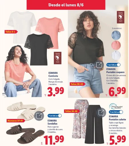 Sandalias Esmara Lidl Folleto