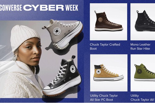 Converse Cyber Week: mejores ofertas en botas y zapatillas altas con un 40% de descuento durante la semana del Black Friday
