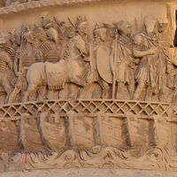 La Columna de Marco Aurelio está siendo restaurada con un método inédito: láseres en lugar de pinceles