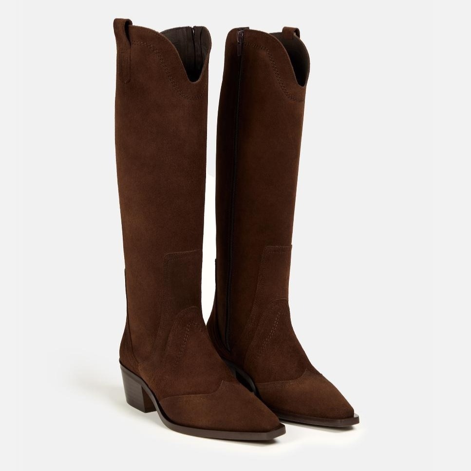 Bryan Stepwise - Bota de mujer tipo cowboy en piel.