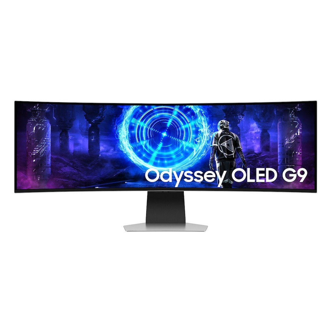 Monitor gaming - Samsung Odyssey G9 LS49DG954SUXEN, 49 " DQHD, 240 Hz, 0.03 ms, OLED, FreeSync, Pantalla Curva, Altura ajustable, Plata