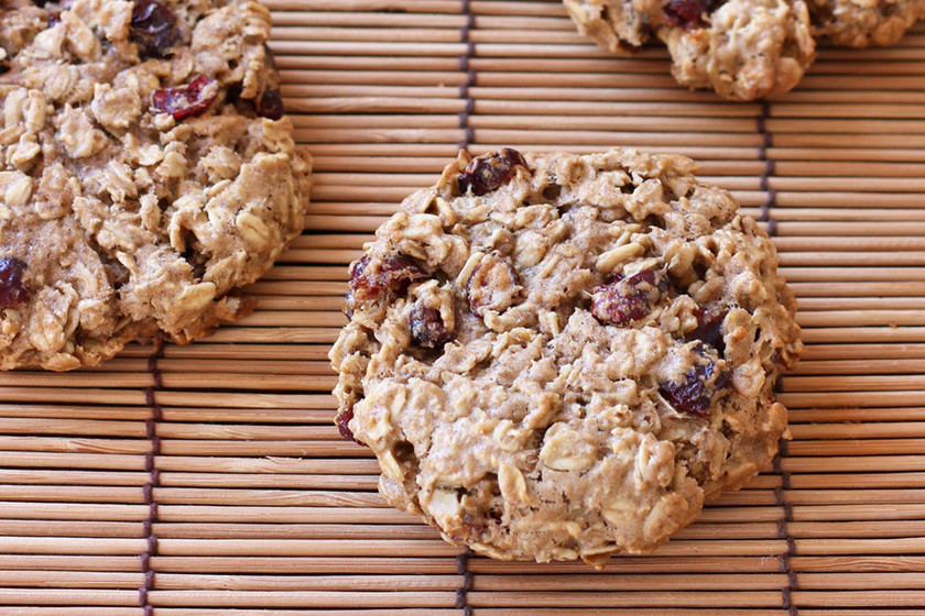 Galletas veganas de avena y arándanos. Receta
