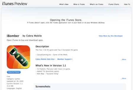 iTunes escaparate permite ahora ver toda la información de una aplicación