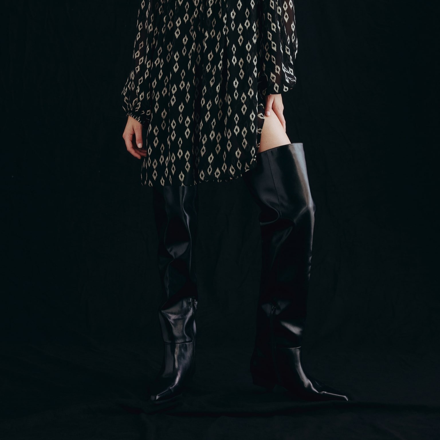 Botas mosqueteras planas