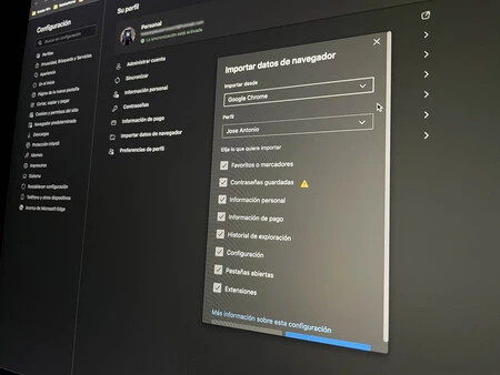 Como importar marcadores, historial de navegación y demás información a Edge desde otros navegadores
