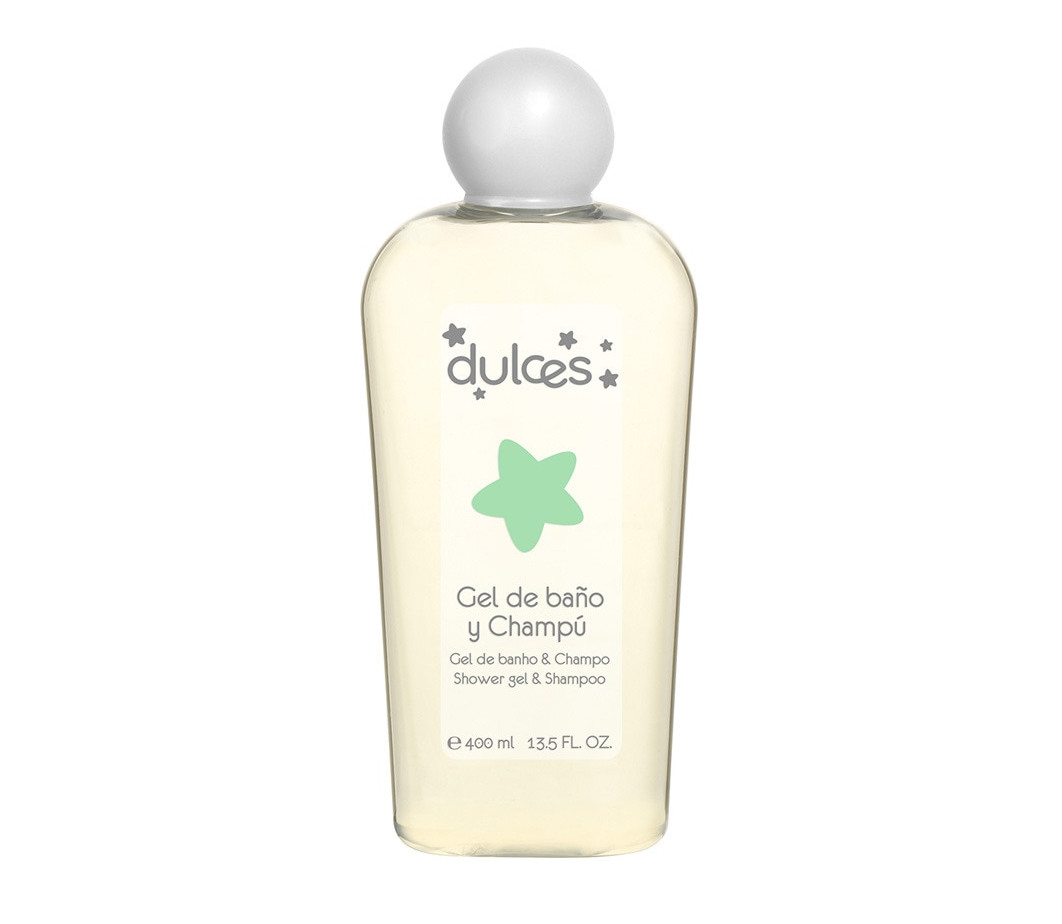 Gel de Baño y Champú Dulces (400 ml.) blanco/transparente