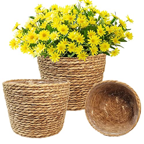 KMERCE 3pcs Cesta para Plantas, Macetero 