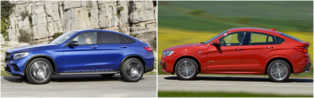 Mercedes-Benz GLC Coupé vs BMW X4: comparativa visual
