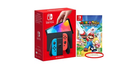 Nintendo Switch OLED + Mario Rabbids Kingdom Battle al mejor precio