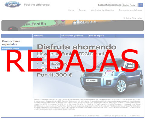 Rebajas Ford