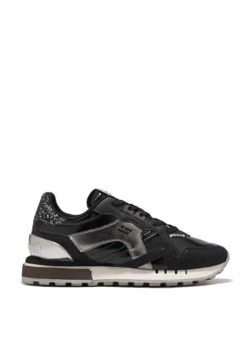 D.Franklin Zapatillas Deportivas de Mujer Vibla Bright Negro - Zapatillas de Vestir para Mujer - Moda Casual - Talla (36)