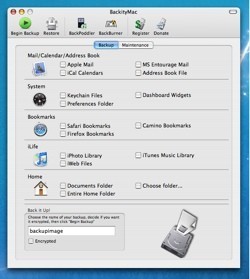 BackityMac: Copias de seguridad de tu cuenta de usuario