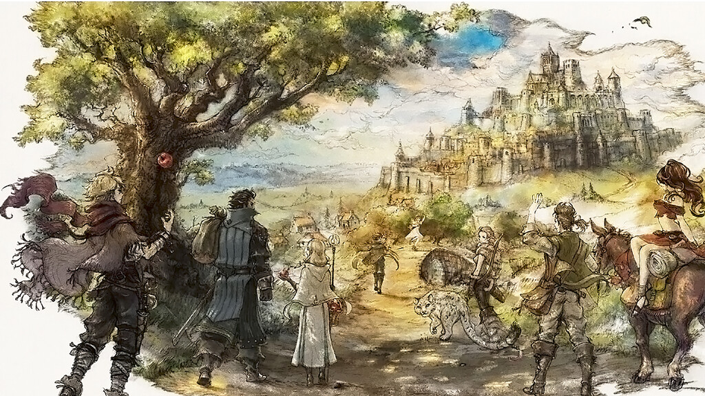 A este JRPG de Square-Enix vendrás por su magnífico arte y estética, pero te quedarás por las épicas tramas de sus protagonistas