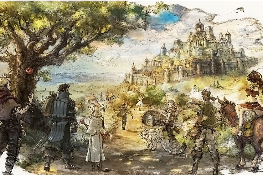 Portada Octopath Traveler