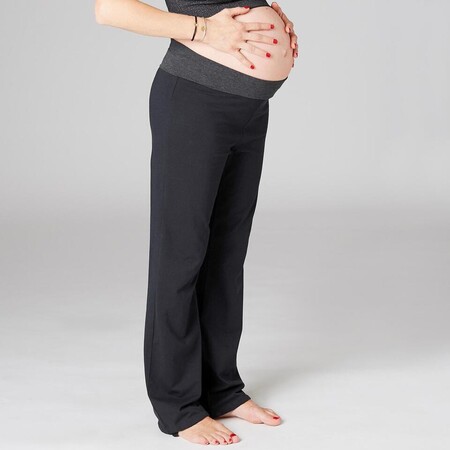 Pantalones Anchos Comfort Yoga Embarazada Ecofriendly Negro Gris