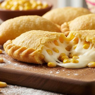 Empanadas de elote y queso mozarella: El complemento perfecto para acompañar el atole, rinden 12 porciones